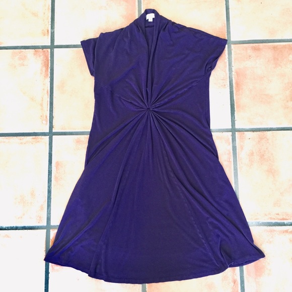 Veronique Maternity SS rayon twistknot Dress Small - Picture 2 of 5